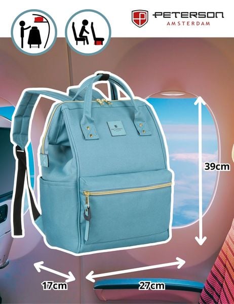 plecak materiałowy ptn alfa-6003 blue zdjęcie 4