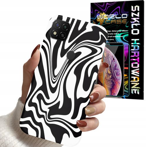 ETUI DO XIAOMI REDMI 9C - ABSTRAKCJA ZEBRA MODNE WZORY DLA KOBIET +SZKŁO na Arena.pl