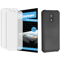 folia do hammer iron va - 6.56" ochronna + etui silikonowe czarne tpu