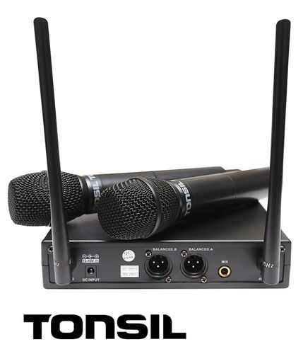 Tonsil AK-4 - system bezprzewodowy + 2 mikrofony na Arena.pl