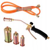 palnik up303 z dźwignią dekarski krótki 3 dysze 25/35/50mm + wąż 1,5m