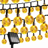 GIRLANDA SOLARNA DŁUGA 10M 50LED LAMPKI SOLARNE OGRODOWA NA BALKON ŚWIETLNA