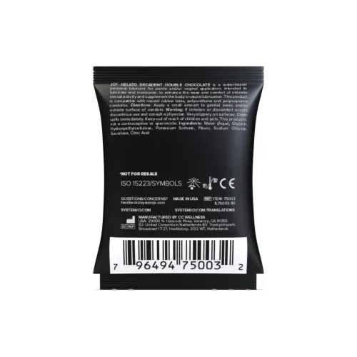 system jo gelato double chocolate żel intymny smakowy 5ml saszetka na Arena.pl