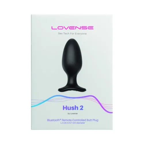 lovense hush 2 l 57 mm - zdalna wibrująca zatyczka, bluetooth, czarna na Arena.pl