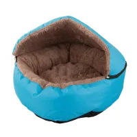 Domek legowisko dla psa kota miękki niebieski namiot posłanie daszek