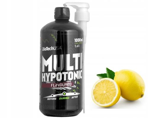 BioTech Multi Hypotonic 1000 ml Koncentrat Elektrolity Witaminy 1:65 Lemon na Arena.pl