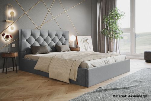 Łóżko Slim 7 tapicerowane 120x200 stelaż pojemnik na Arena.pl