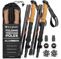 KIJE TREKKINGOWE Składane Regulowane Kijki do Chodzenia NORDIC WALKING