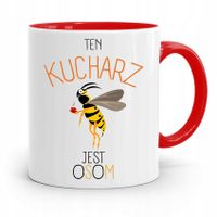 Kubek Czerwony Prezent Dla Osom Kucharza Kucharki Z Nadrukiem Ze Zdjęciem