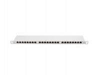Patch panel Lanberg PPS6-0024-S 24 port 0.5U kat.6 ekranowany szary