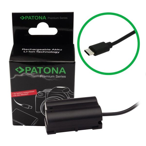 PATONA Adapter Dummy USB-C EN-EL15 zdjęcie 1