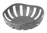 Koszyk stylowy na owoce salaterka tworzywo DECOR okrągły szary