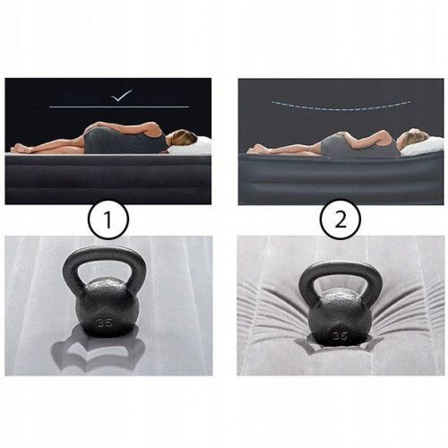 MATERAC DMUCHANY INTEX 203X152 2 OSOBY POMPKA DURA-BEAM na Arena.pl