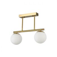 ŻYRANDOL LED BALI-12 ZŁOTY STAL SZKŁO E27 2X35W