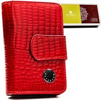 portfel damski skórzany ptn 76115-rs-3573 red