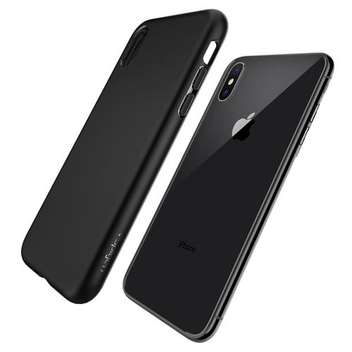 SPIGEN LIQUID CRYSTAL Apple iPhone X - MATTE BLACK na Arena.pl