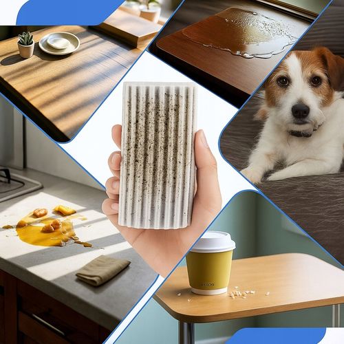 MAGICZNE GĄBKI do Kurzu Luster Szkła Naczyń Mebli Damp Usuwa Brud 4 na Arena.pl