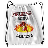 Plecak Dla Sąsiadki Sportowy Szkolny Worek Torba Z Nadrukiem Ze Zdjęciem
