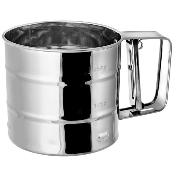 PRZESIEWACZ SITKO DO MĄKI CUKRU PUDRU STAL 250G zdjęcie 1