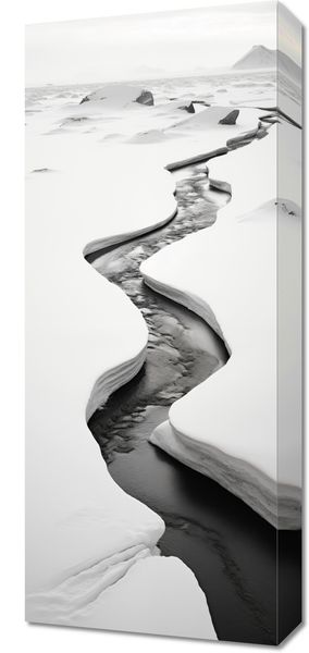 Obraz 30x70cm Szczeliny Mrozu zdjęcie 1