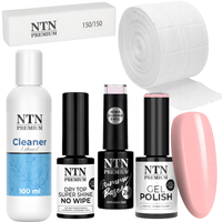 Zestaw Soap Nails Mydlane Paznokcie Baza Top Lakier Blok Cleaner Nr02