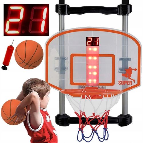 Koszykówka dla dzieci INTERAKTYWNA TABLICA LICZNIK DŹWIĘK ŚWIATŁA kosz gry na Arena.pl