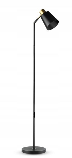 Lampa podłogowa Interlook modern E27 60 W czarny, żółty zdjęcie 5