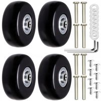 KÓŁKO DO WALIZKI CZĘŚCI BAGAŻ WALIZEK TORBY 4 SZT NAPRAWA