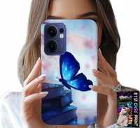 ETUI DO OPPO FIND X5 LITE - NIEBIESKI MOTYLEK, MOTYL, DAMSKIE WZORY