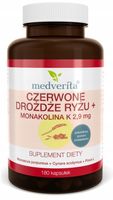 Medverita Czerwone Drożdże Ryżu Monakolina K 180k
