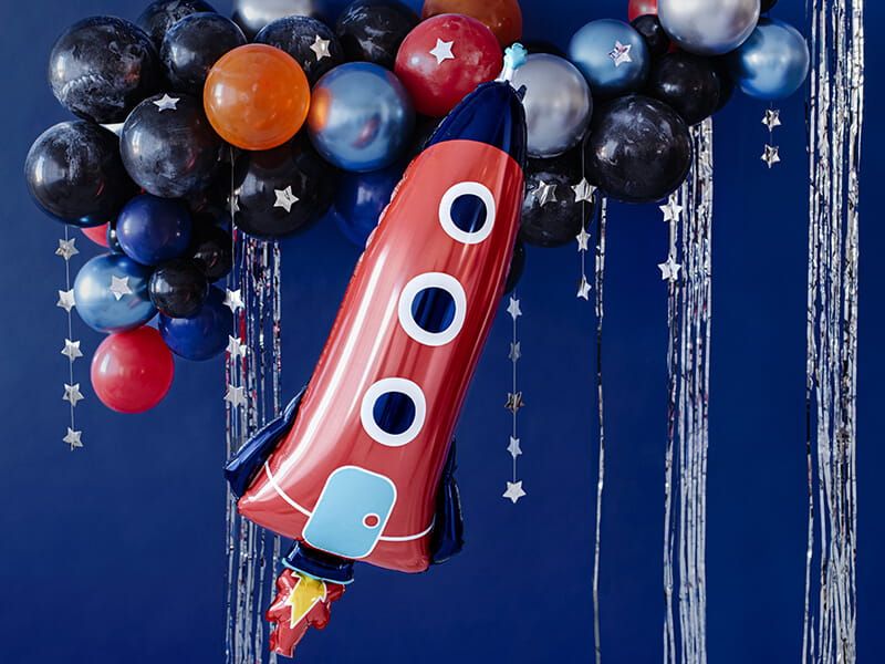 Balon foliowy rakieta 44x115 cm zdjęcie 2