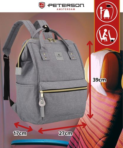 plecak materiałowy ptn alfa-5288 gray na Arena.pl