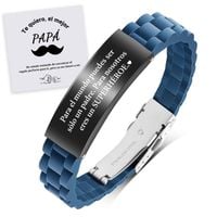 Bransoletka męska stal chirurgiczna prezent dla taty grawer Dzień Ojca