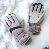 Rękawiczki Narciarskie Zimowe Na Snowboard Narty M/L Szare