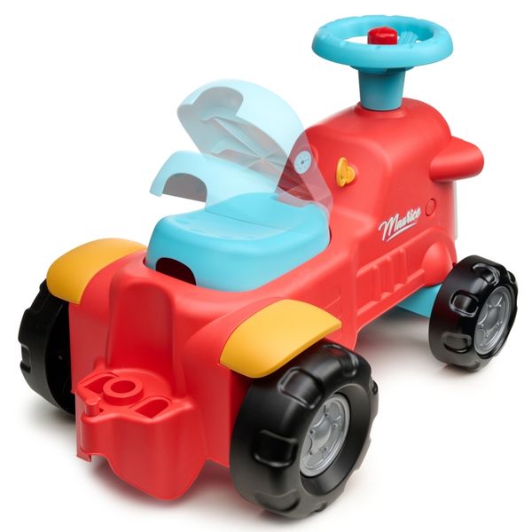 FALK Maurice Traktorek Jeździk Czerwony Pchacz Odpychacz Schowek od 1 roku zdjęcie 52