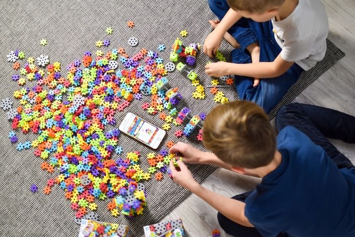 KLOCKI KONSTRUKCYJNE WAFLE MELI Basic Constructor 200 El MINI WAFFLE PUZZLE zdjęcie 13