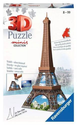 Puzzle 54 Elementy 3D Mini Budynki Wieża Eifla na Arena.pl