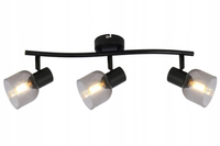 PLAFON LISTWA REALITY JUDY 835503-02 3x40W E14 REGULOWANE KLOSZE CZARNY