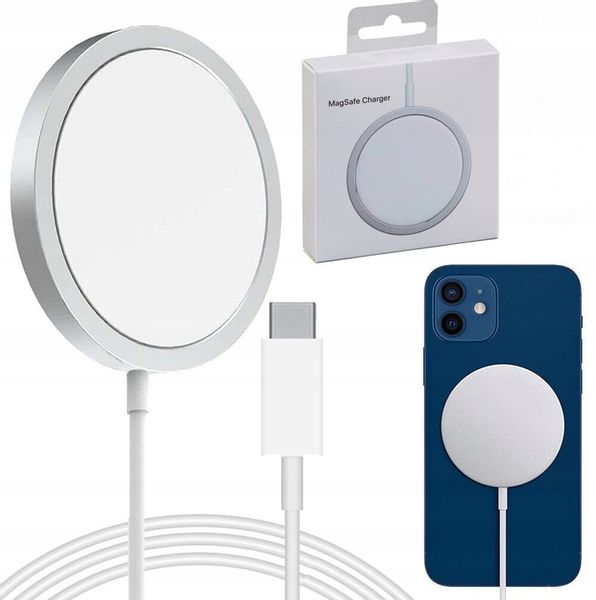 ŁADOWARKA MAGSAFE INDUKCYJNA DO IPHONE 11 12 13 14 15 QI TYP C SIECIOWA 15W zdjęcie 1