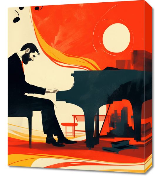 Obraz 50x60cm Pianista zdjęcie 1