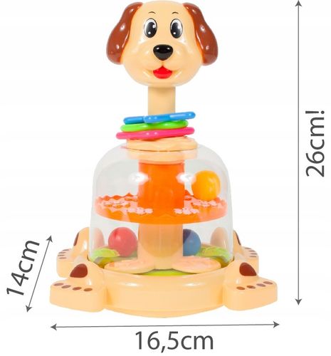 BĄCZEK SPINNER DLA DZIECI PIESEK Z KULECZKAMI ZABAWKA WIRUJĄCA DLA DZIECI na Arena.pl