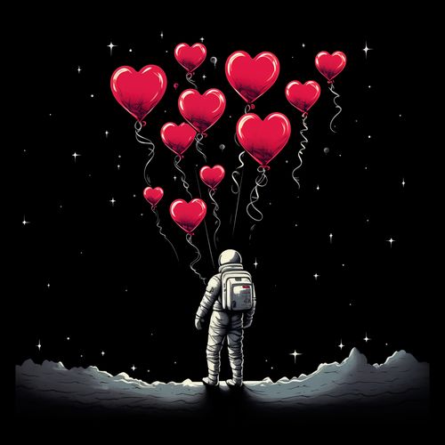 Plakat 40x40cm Astronauta Własnych Celi na Arena.pl