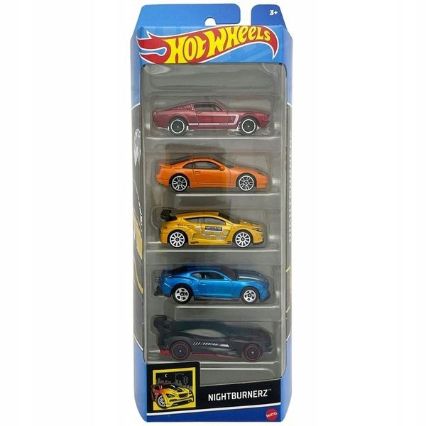 HOT WHEELS Pięciopak 5-PAK NIGHTBURNEZ zdjęcie 1
