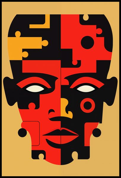 Plakat 68x101cm Puzzle Tożsamości zdjęcie 2