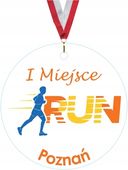 MEDAL Z PLEXI 5 cm nadruk UV zawody biegowe run personalizacja duży wybór