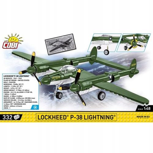 Cobi 5882 Lockheed P-38 Lightning na Arena.pl