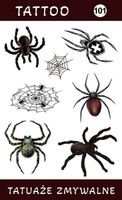 Tatuaże zmywalne Pająki