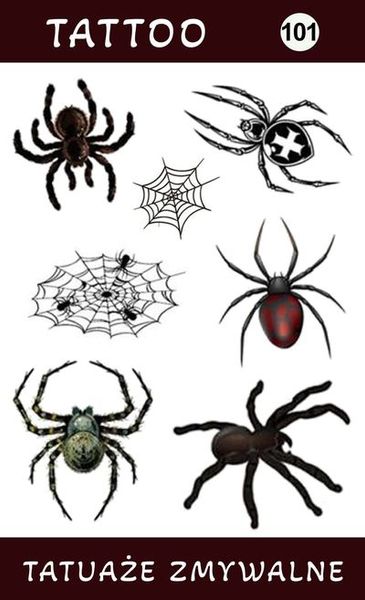 Tatuaże zmywalne Pająki zdjęcie 1