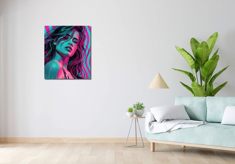 Obraz 60x70cm Neonowy Wzrok zdjęcie 2