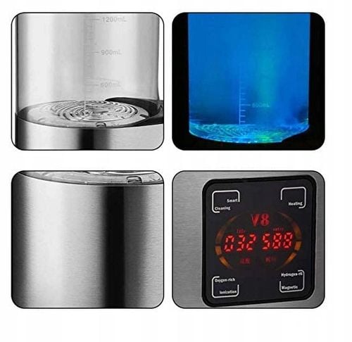 GENERATOR AKTYWNEGO WODORU JONIZATOR SZKLANY 2L WODY WODOROWEJ HEELLY na Arena.pl